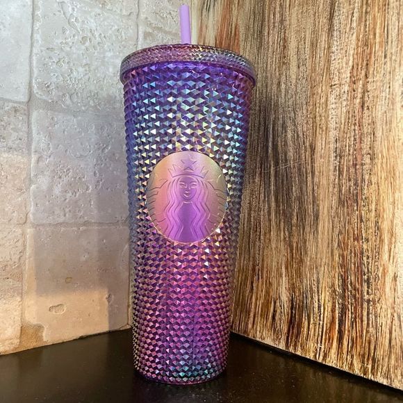Starbucks Summer 2022 Release Purple Oil Slick Studded Tumbler Cold Cup - Picture 5 of 7